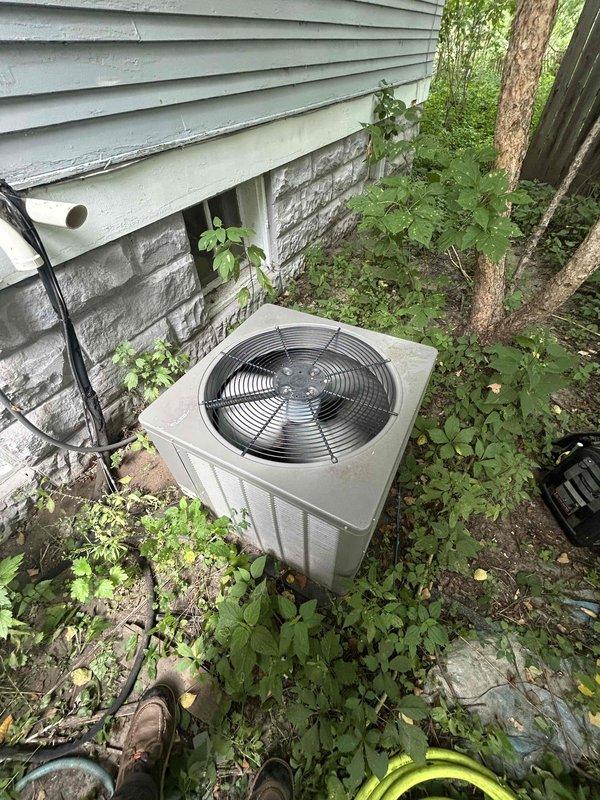 Completed comprehensive annual maintenance tune-up on 12-year-old residential HVAC system including both air conditioning condenser unit and gas furnace. Performed full system inspection per maintenance agreement protocol, verified proper operation of all components, checked refrigerant levels, cleaned condenser coils, inspected electrical connections, tested safety controls, and evaluated airflow through ductwork. All equipment found to be functioning within normal parameters with no immediate repairs required at this time.