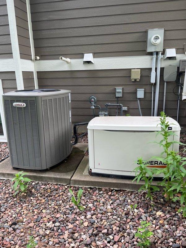 Completed comprehensive tune-up on 2-year-old Lennox air conditioning system and 1-year-old furnace under maintenance agreement. Performed full furnace inspection with all components verified within manufacturer specifications, replaced air filter, confirmed blower assembly clean and operating properly, and verified evaporator coil clean with proper drainage. Inspected and thoroughly cleaned outdoor condenser unit which had accumulated significant debris. Tested both heating and cooling modes with 15-minute runtime verification, confirmed proper temperature differentials and system performance with no operational issues detected.