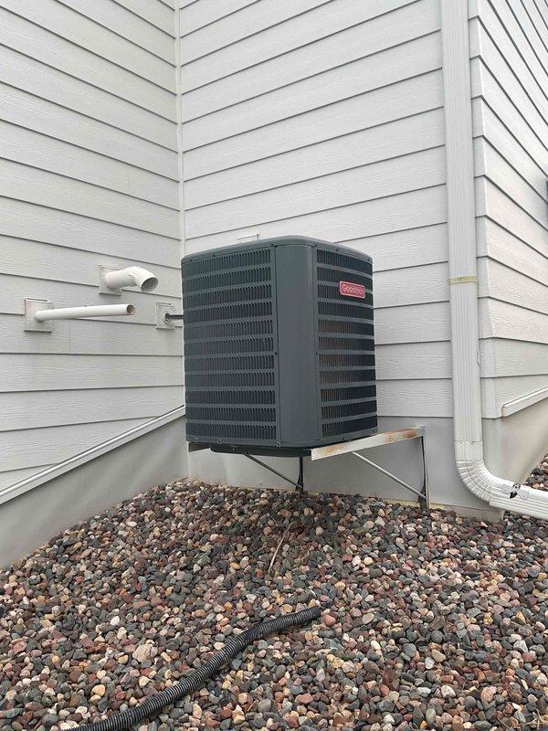 Completed routine maintenance and tune-up on residential R410A air conditioning system per Family Rewards membership agreement. Performed comprehensive system diagnostics using refrigerant manifold gauges, verified proper refrigerant pressures (108.4 PSIG suction, 255.4 PSIG discharge), checked superheat and subcool values, and inspected outdoor condensing unit. System operating within normal parameters with no issues identified.