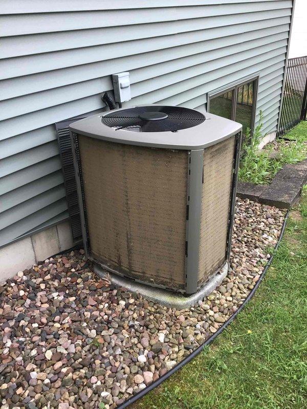 Completed comprehensive air conditioning tune-up on 3-year-old outdoor condenser unit. Performed thorough washing of exterior cabinet and coils, conducted complete electrical testing with all readings within manufacturer specifications, and verified proper system operation. Unit is functioning optimally with no issues identified.