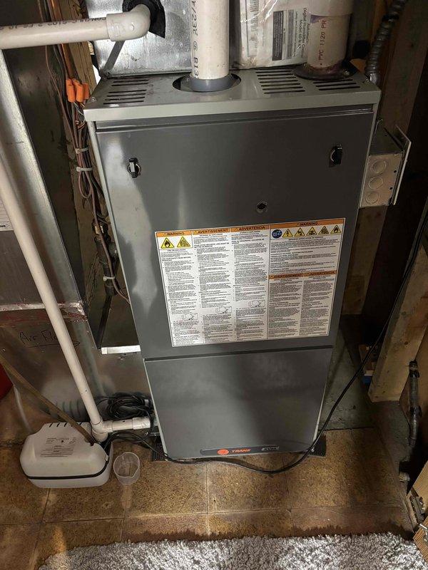 Completed annual cooling maintenance on single-zone residential air conditioning system utilizing 410A refrigerant with ambient temperature at 78 degrees. Performed comprehensive inspection of indoor air handler including thermostat operation, air filter condition, condensate drain functionality, blower motor performance, and all electrical wiring and components with all items found within normal operating parameters. Verified proper temperature split across evaporator coil. Conducted thorough inspection of outdoor condensing unit including coil cleanliness, capacitor condition, and electrical connections. Measured and recorded amperage draw on condenser fan motor, compressor, and contactor with all readings within manufacturer specifications. Verified refrigerant charge and system pressures found to be correct. System operating normally with no deficiencies noted at time of service completion.