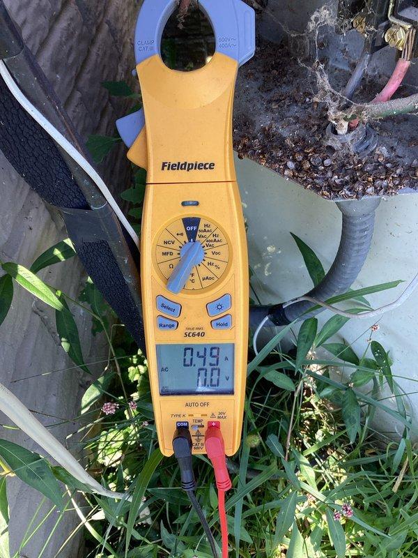 Completed preventive maintenance inspection on 23-year-old residential air conditioning system as part of recurring maintenance agreement. Performed comprehensive system evaluation including temperature differential measurements, electrical amp draw testing, and capacitor range verification. All operational parameters found within acceptable limits. Filter inspected and confirmed clean. Condenser unit showing age-appropriate wear and tear but functioning properly with good cooling performance and proper temperature splits across the system. System operating efficiently with no immediate service needs identified.
