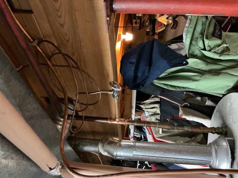 Replaced two exterior hose bibbs that were leaking or non-functional, installing new frost-free sillcocks with proper shutoff valves. Additionally, removed and replaced a corroded saddle valve serving the refrigerator water line that was causing low water pressure issues in the kitchen. All new copper connections were soldered, tested for leaks, and verified for proper operation and adequate water flow.