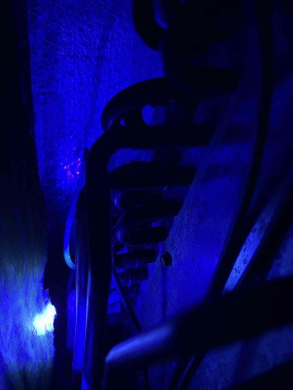 Performed comprehensive leak search on air conditioning system using UV detection methods. Located multiple refrigerant leaks at evaporator coil joints and suspected leakage at metering device. Inspected outdoor condenser unit and confirmed no leaks present at that location. Presented evaporator coil replacement recommendation and provided written estimate to homeowner. Coordinated comfort advisor appointment for same day to discuss evaporator coil replacement options and evaluate full system replacement alternatives.