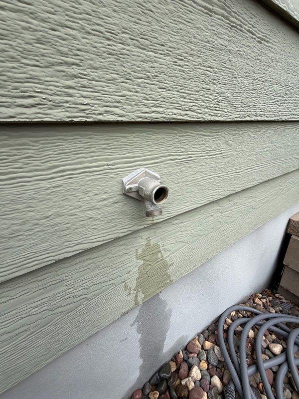 Responded to a service call for a continuously dripping exterior hose bibb. Removed and replaced the faulty hose bibb stem with new parts to restore proper shut-off function and eliminate the leak. The replacement stem was successfully installed, resolving the water drip issue and returning the fixture to normal operation.