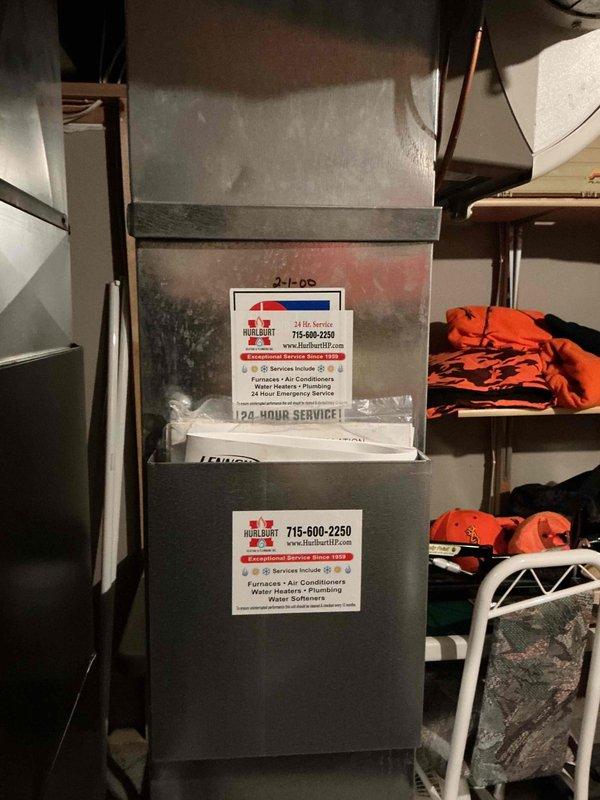 Installed a 45-degree B-vent elbow on the Lennox furnace to properly adjust exhaust vent direction while maintaining adequate airflow. Secured all exhaust vent sections with appropriate fasteners, as the existing vent pipe segments were improperly installed without screws and not adequately connected. All exhaust components now properly fastened and secured to manufacturer specifications.