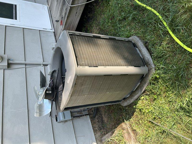 Completed comprehensive air conditioning tune-up and maintenance agreement service. Tested system operation and verified proper cooling performance with satisfactory temperature differential across evaporator coil. Replaced dirty air filter, cleared condensate drain line, and inspected blower compartment for proper operation. Performed exterior condenser coil cleaning to remove debris and ensure optimal heat transfer, inspected all electrical components and connections, and confirmed all system parameters are within normal operating specifications.