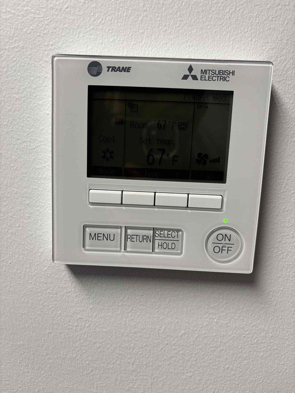 Completed annual cooling maintenance on one 15-ton Carrier rooftop unit, two high wall-mounted mini-split heads, and one ceiling-mounted mini-split. Performed cooling and fan operation checks on all units, cleaned condenser coils on RTU and mini-split condensers, replaced filters on rooftop unit (4 - 24x24x4), and cleaned washable filters on all indoor mini-split heads. All equipment tested and operating within normal parameters.