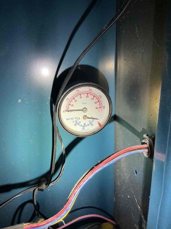 Responded to no hot water call on residential boiler system displaying Error Code 3. Upon inspection, found system had tripped due to low water pressure in the Amtrol expansion tank. Refilled boiler system to proper operating pressure as indicated on gauge, bled air from system, and cycled unit through complete operational test to verify proper heating function and confirm error code cleared.
