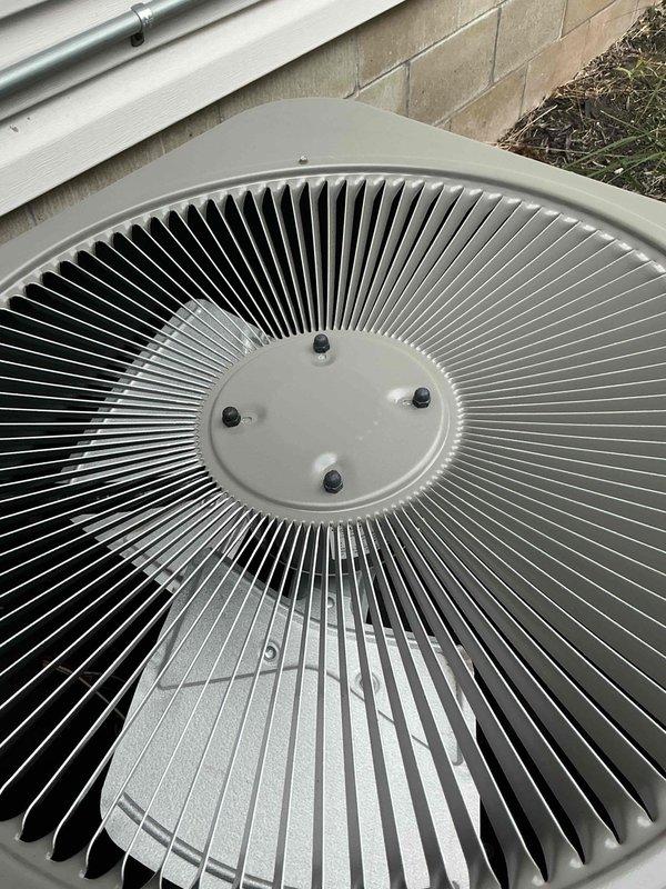 Completed warranty repair on Lennox outdoor condensing unit by replacing condenser fan motor, fan shroud, and top cover assembly. All components were installed per manufacturer specifications and secured properly. System was tested for proper operation, verifying correct fan rotation, adequate airflow through condenser coil, and normal operating sound levels. Unit is operating quietly and efficiently with all new parts functioning as designed.