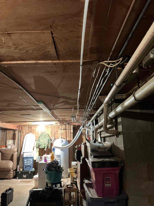 Responded to a plumbing correction where a hose bibb had been incorrectly connected to the softened water supply line instead of the hard water line from the well. Upon inspection, determined that the hose bibb was never properly piped to hard water when the water softener system was originally installed. Rerouted copper piping to connect the hose bibb directly to the hard water supply, bypassing the water softener system to provide untreated well water for outdoor use and prevent unnecessary wear on the softening equipment.