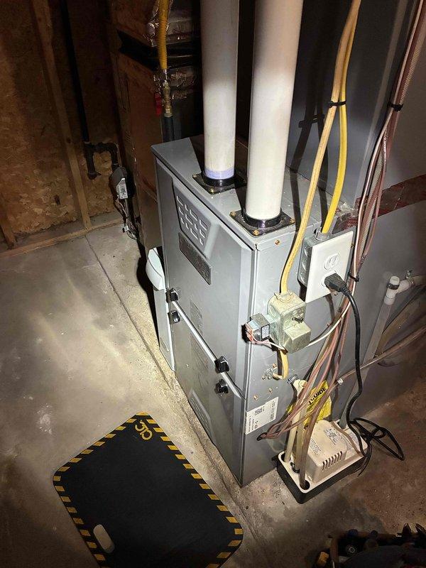 Completed preventive maintenance on residential furnace system per maintenance agreement. Performed comprehensive inspection and cleaning of all routine components including burners, heat exchanger, blower assembly, and safety controls. Verified proper operation of ignition system, gas valve, and flame sensor. Checked electrical connections and tested system startup and shutdown sequences. 

Identified partially plugged air filter restricting airflow. Advised homeowner to order and install replacement filter to maintain optimal system efficiency and indoor air quality. All other components found to be operating within normal parameters. System tested and left in proper working condition.
