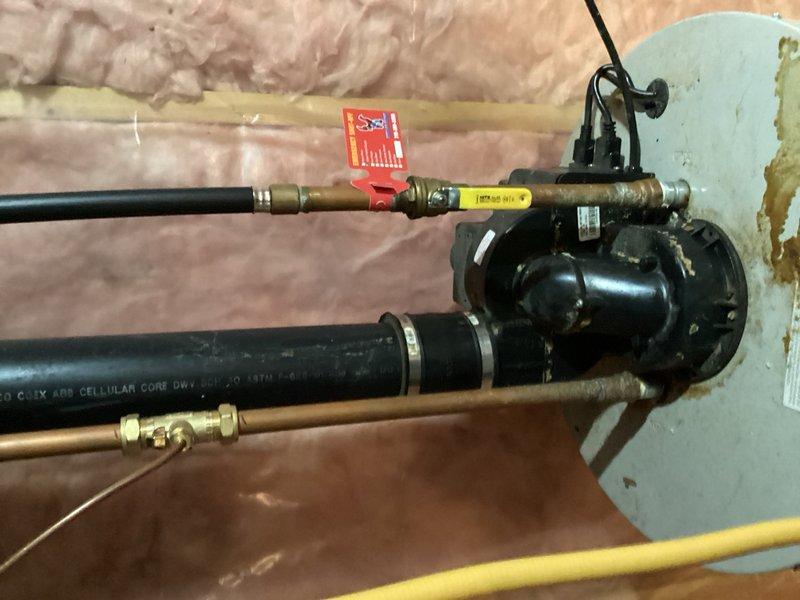 Responded to a no hot water call and diagnosed a leaking water heater requiring replacement. Conducted thorough inspection of the existing tanked water heater unit, identifying active leaks compromising system integrity and performance. Provided detailed estimate for complete water heater replacement, documenting all necessary components including new tank unit, associated piping connections, gas line configurations, temperature and pressure relief valve, expansion tank, and required code-compliant installations. Coordinated scheduling for full unit swap-out to restore hot water service to the property.