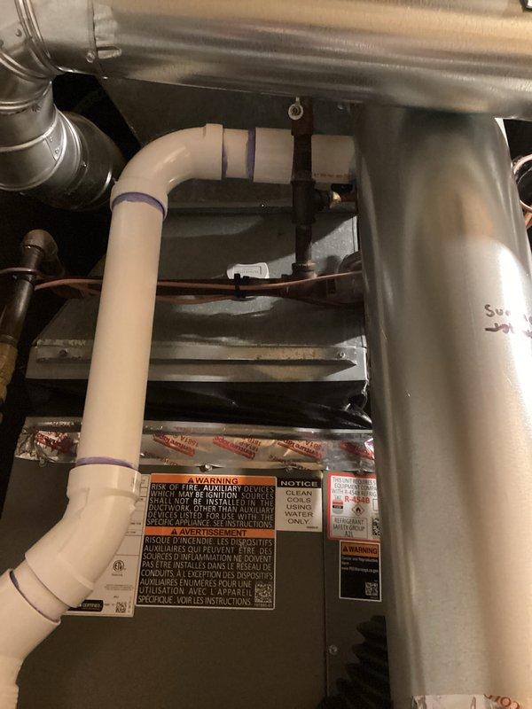 Completed annual AC tune-up and preventative maintenance on Lennox furnace system with warranty expiring September 2026. Performed comprehensive system inspection, verified proper operation of all components, checked electrical connections at panel box, inspected ductwork and condensate drainage system, and confirmed unit is functioning within manufacturer specifications. All maintenance items documented on service form with system operating properly at time of departure.