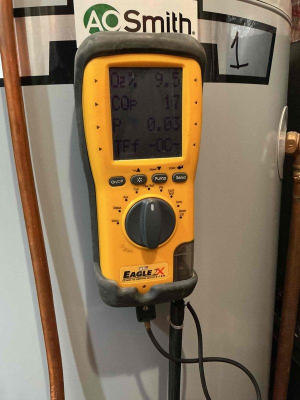 Performed comprehensive maintenance inspection on two 7-year-old Goodman furnaces as part of recurring heating system agreement. Conducted full safety and performance evaluation including igniter inspection, flame sensor cleaning and testing, burner assessment, filter check, heat exchanger visual inspection, amperage draw verification, and combustion analysis on both units. Temperature rise measured within specification at 40-45 degrees on both furnaces. All components found operating properly and safely. Provided quote for humidifier pad replacement and humidifier drain line replacement as requested.