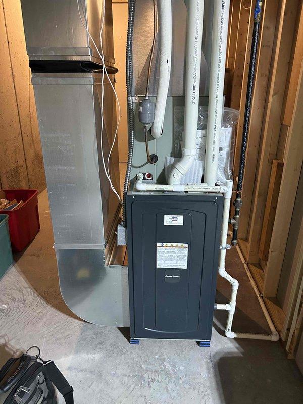 Completed routine maintenance and tune-up on both furnace and air conditioning systems for non-member customer. Performed comprehensive inspection of indoor furnace unit and outdoor condenser, including filter check, electrical connections, safety controls, and airflow verification. All systems operating properly with no issues identified; customer enrolled in basic membership plan following service completion.