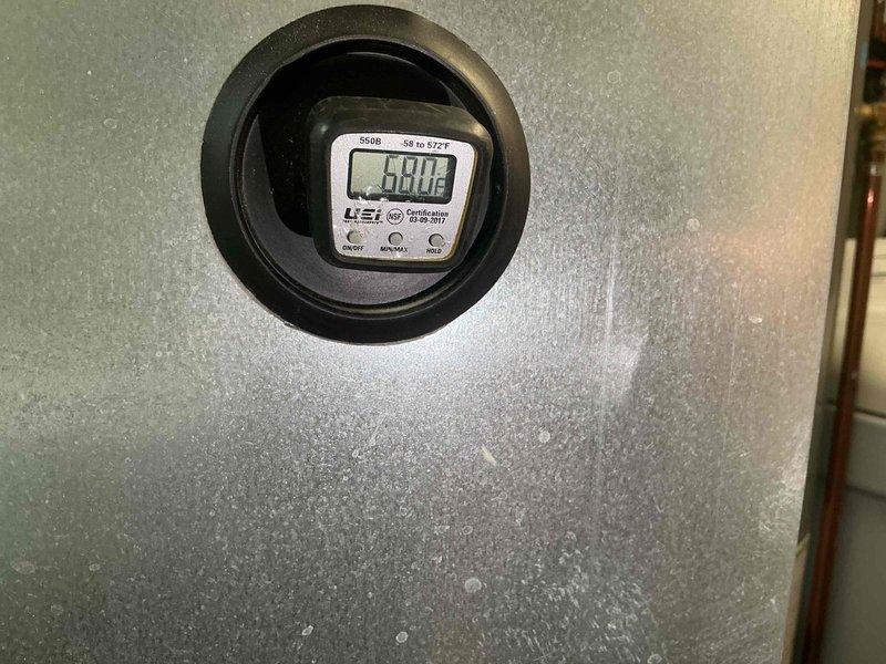 Returned to property to verify refrigerant levels and system performance following previous service concerns. Measured and confirmed refrigerant charge remains stable with proper temperature split across evaporator coil, reading 47.3°F at coil outlet. System operating within normal parameters with appropriate cycling intervals of approximately 10 minutes to maintain thermostat setpoint. Verified unit is not short cycling but responding correctly to temperature demands. All measurements documented with calibrated instrumentation. System confirmed fully operational with no deficiencies identified.