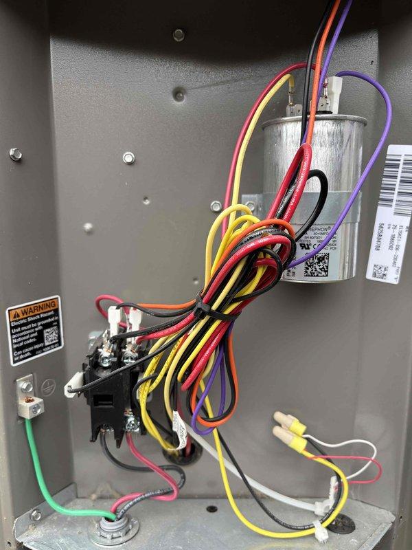 Completed annual maintenance on furnace and 3-ton air conditioning system. Inspected furnace components including filter, burners, flame sensor, igniter, motors, capacitor, drain, and heat exchanger; measured CO levels and temperature split; adjusted gas pressure from slightly high reading to within manufacturer specifications. Performed AC maintenance with 454B refrigerant system, inspecting filter, thermostat, condenser, coils, motors, capacitors, compressor, and drain; verified refrigerant charge and increased blower speed to appropriate setting for unit tonnage. Both systems operating normally upon completion.