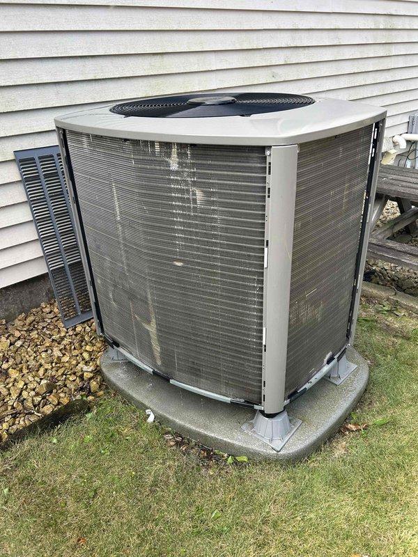 Completed comprehensive heat pump tune-up on 2-year-old Lennox system with no reported issues or operational concerns. Performed standard preventive maintenance procedures on both indoor furnace unit and outdoor condensing unit, including inspection of all major components, electrical connections, refrigerant levels, and airflow systems. All equipment operating within manufacturer specifications with no deficiencies noted.
