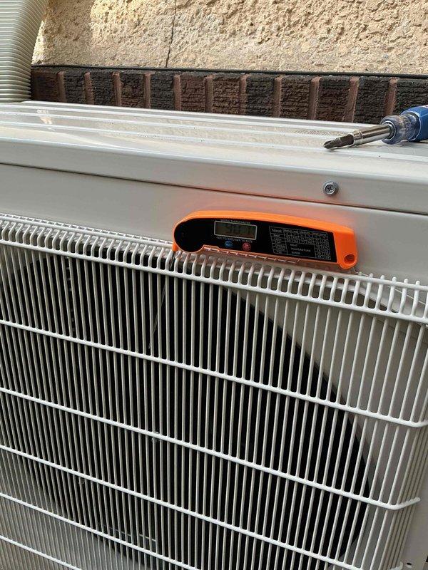 Responded to no-cool callback on recently installed mini split system. Upon arrival, diagnosed miswired indoor head units at outdoor condenser connections. Corrected wiring configuration between heads and corresponding condenser ports. After resolving wiring issue, one indoor head unit remained non-responsive. Performed voltage verification at both indoor and outdoor units, confirming proper electrical supply. Isolated fault to defective control board in non-responsive indoor head unit. Submitted warranty parts request for replacement control board.