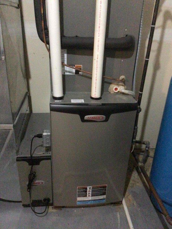 Completed furnace portion of annual HVAC maintenance agreement on 4-year-old Lennox system. AC tuneup was deferred to spring due to active ground bee nest located beneath outdoor unit posing safety concern. Furnace inspection performed with all electrical measurements verified within manufacturer specifications. Air filter confirmed in good condition and recently replaced.