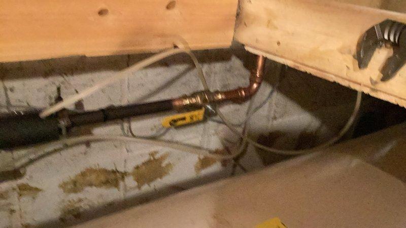 Responded to emergency service call requiring city water shutoff at 8:30am to address failing main water service valve up to 1" before meter. Upon inspection, found severely deteriorated water heater with extensive rust and corrosion on both the unit and primary shutoff valve, indicating age-related failure and potential safety hazards.

Performed comprehensive plumbing system upgrade including complete water heater replacement. Installed new main service valves both before and after the water meter to ensure proper isolation capability for future maintenance. Replaced failed backyard hose spigot to restore exterior water access. Completed interior fixture repairs by installing new angle stop valve and fill valve assembly under downstairs toilet to eliminate leaks and ensure proper operation.

All copper piping connections secured with appropriate fittings and transitions. System tested for leaks and proper water pressure upon restoration of service. Work completed in crawl space and u