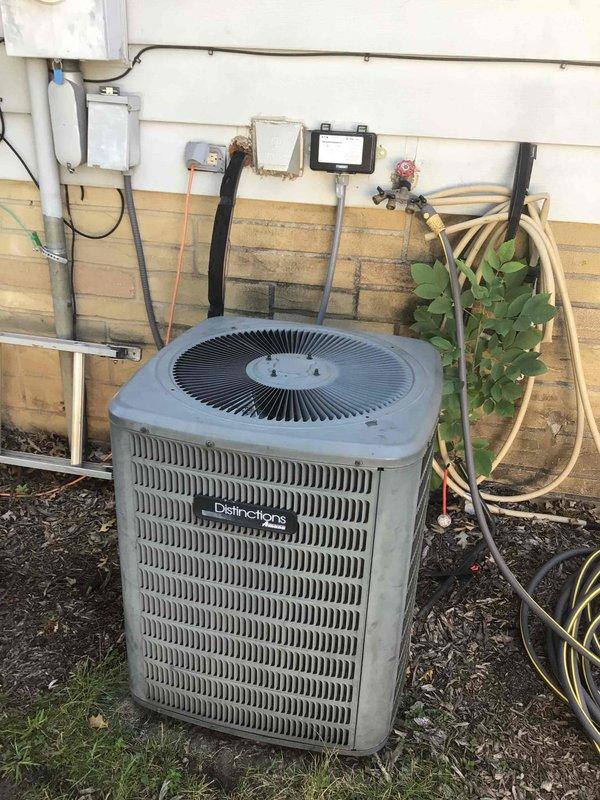 Completed comprehensive seasonal tune-up on both air conditioning and furnace systems per maintenance agreement. Performed thorough cleaning of the Carrier Distinctions outdoor condenser unit, conducted complete electrical testing on both indoor and outdoor components with all readings within manufacturer specifications, and verified proper operation of both heating and cooling systems with temperature differential measurements confirming optimal performance.
