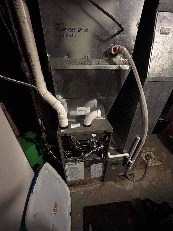 Completed comprehensive tune-up on residential 5-year-old air conditioning system and 3-year-old gas furnace. Performed standard maintenance protocol including inspection of all major components, verification of proper airflow through ductwork and plenum, testing of electrical connections and controls, examination of condensate drain lines and PVC piping for proper operation, and confirmation of system specifications per manufacturer requirements. All equipment found operating within normal parameters upon completion of service.