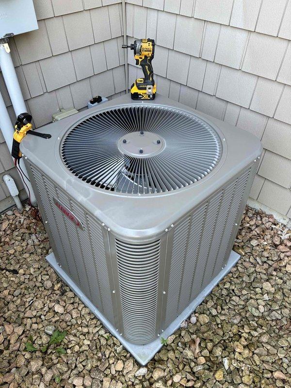Completed comprehensive air conditioning preventive maintenance tune-up on residential Lennox HVAC system. Performed thorough inspection and cleaning of all routine components including condenser unit, evaporator coil, electrical connections, and refrigerant levels. All system parameters verified within manufacturer specifications with unit operating properly upon completion.