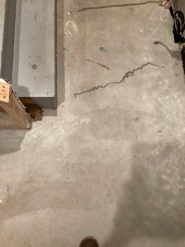 Successfully installed hot and cold water supply lines to a future bathroom location in an unfinished basement area. Ran approximately 60 feet of PEX tubing, consisting of two cold water lines and two hot water lines, routing them through the floor joists to the designated restroom area. Toilet installation was deferred to a future visit per customer request as the space was not yet ready for fixture setting.