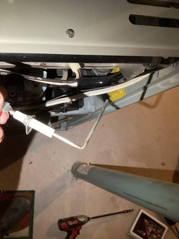 Performed scheduled maintenance inspection on 13-year-old Trane furnace unit. Conducted comprehensive system evaluation including cleaning of flame sensor, igniter inspection, and verification of all electrical amp draws, which were found to be within manufacturer specifications. During inspection, identified a cracked heat exchanger presenting an immediate safety hazard. Gas supply to furnace was shut off to prevent potential carbon monoxide exposure and unsafe operation. Recommended heat exchanger replacement to restore safe functionality and proper operation of heating system. Advised replacement of current electrical filter with standard disposable filters for improved system performance and easier maintenance. Unit left in non-operational status pending customer decision on necessary repairs.