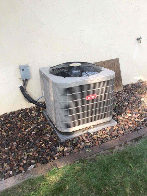 Completed comprehensive AC and furnace tune-up on Bryant system. Performed electrical testing on both indoor and outdoor components with all readings within manufacturer specifications. Washed outdoor condenser unit, cleaned flame sensor, verified all hoses were clear of obstructions, and successfully test-ran both heating and cooling systems to confirm proper operation.