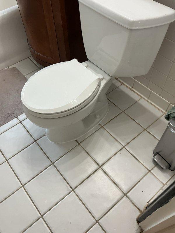 Completed toilet pull and reset service to address potential leak concerns. Removed existing toilet from flange, replaced wax ring and closet bolts, then professionally reset and leveled the fixture to manufacturer specifications ensuring proper seal and stability. Work performed as part of previously approved estimate, with unit now securely installed and tested for proper operation.