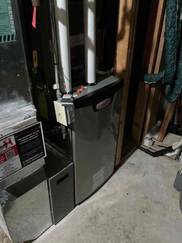 Responded to no-cooling complaint on recently installed Lennox system. Discovered thermostat was programmed with energy saver schedule setting cooling setpoint to 83 degrees; disabled schedule to restore full manual control. System displayed error code 31 indicating communication failure with RDS sensor on evaporator coil. Verified all wiring connections were secure and proper, then cleared fault code from system memory. Due to intermittent nature of sensor communication errors, determined RDS sensor requires replacement under warranty. Submitted parts order form for new sensor and scheduled follow-up installation upon receipt of component.