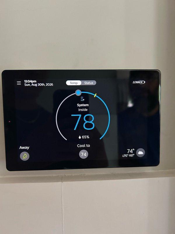 Responded to callback for Lennox thermostat displaying error code 275 FG (flame out of sequence/no flame detected). Upon arrival, verified cooling operation was functioning normally. Tested auxiliary heating mode and confirmed proper operation. Inspected heat pump mode and cooling mode, both operating within normal parameters. Performed system reset which cleared the fault code. Conducted comprehensive testing of all equipment to verify proper operation across all modes with no further error codes present.