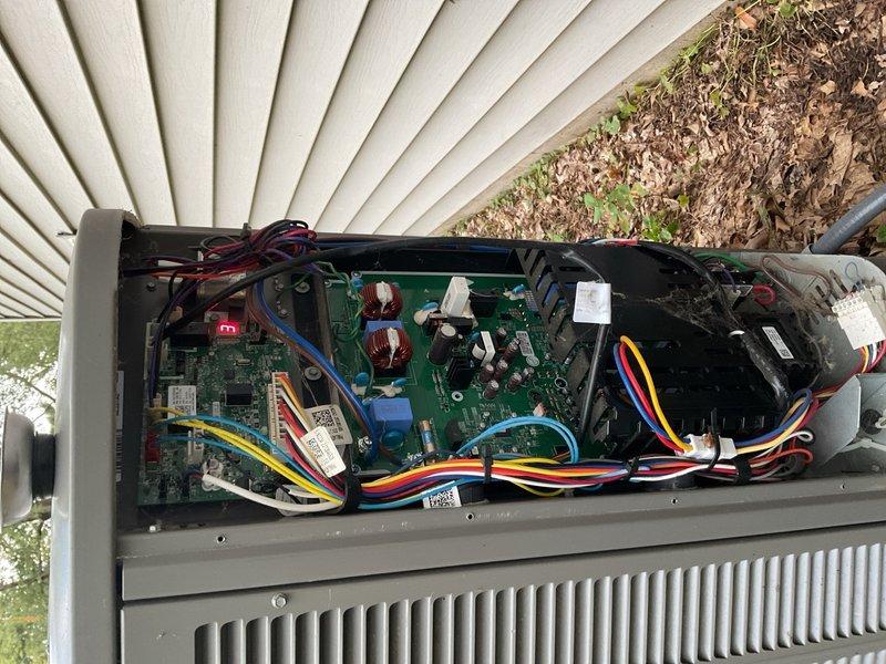 Responded to no cooling complaint on residential system with operational fan. Found that condenser coils had been recently cleaned by homeowner. Placed control board into charge mode and verified refrigerant charge by measuring subcooling, which read 9.5-11.3°F against rated specification of 10°F, confirming proper charge levels. Inspected MERV 16 filter and confirmed clean condition with adequate airflow. Cycled system through complete operation and verified proper cooling function with all components operating within normal parameters.