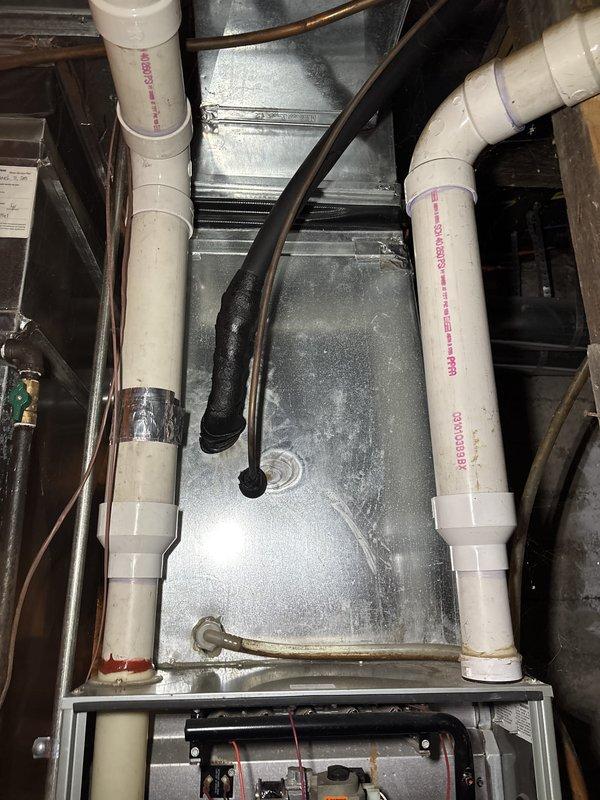 Performed comprehensive maintenance on 17-year-old gas furnace system per maintenance agreement. Inspected and verified proper operation of thermostat, indoor air handler, filter, drain pan, blower motor, inducer motor, and all electrical wiring. Checked temperature split, heat exchanger condition, igniter, flame sensor, and gas pressure—all within acceptable parameters. Conducted complete safety inspection including carbon monoxide level testing with satisfactory results. Identified aging 15mfd capacitor showing signs of wear and recommended replacement; homeowner declined service at this time and estimate was provided. Due to advanced age of equipment and potential heat exchanger concerns, recommended full system replacement and scheduled comfort advisor consultation for equipment evaluation. System currently operating within normal parameters.