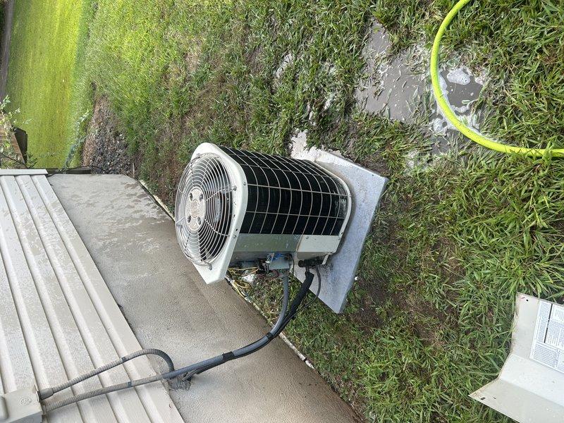 Completed annual air conditioning tuneup on 15-year-old Bryant system. Performed comprehensive maintenance including testing system operation, inspecting secondary heat exchanger, removing mice from blower compartment, testing blower capacitor, clearing condensate drain, and washing condenser coil. Found both compressor and blower capacitors reading slightly below specification and provided replacement pricing. Additionally provided pricing for inducer motor replacement due to previous noise concerns reported during winter operation, though unit currently operating quietly.