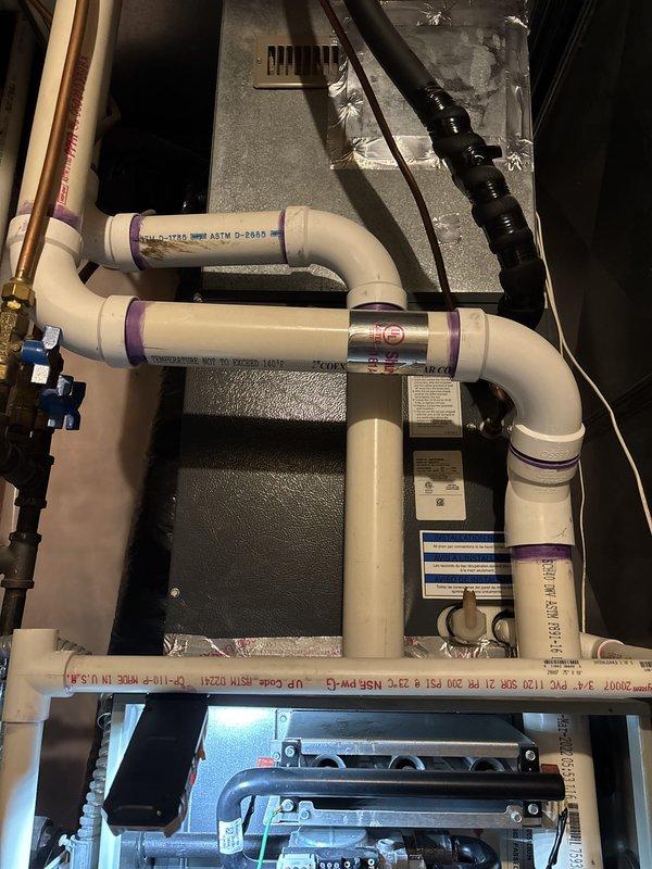 Completed comprehensive maintenance on a 4-year-old gas furnace system as part of recurring maintenance agreement. Performed full system inspection including thermostat verification, indoor air handler assessment, and examination of filter, drain line, blower motor, inducer motor, capacitor, and all electrical wiring connections. Verified temperature split across system within acceptable parameters. Conducted thorough inspection of heat exchanger, igniter, flame sensor, and confirmed gas pressure at proper levels. All components found operating within normal specifications. Unable to complete carbon monoxide safety testing due to malfunctioning combustion analyzer; follow-up work order filed for secondary technician visit with operational testing equipment to verify CO levels. System currently operating normally with no immediate concerns identified.