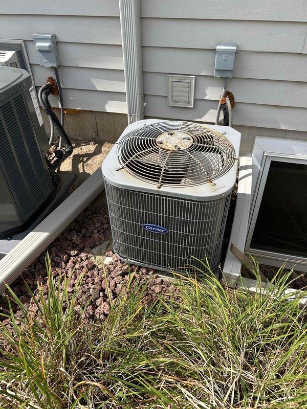 Performed comprehensive AC tune-up on residential Carrier air conditioning system. Completed standard maintenance protocol including inspection of condenser unit, refrigerant lines, electrical connections, and all associated components. System operational and functioning within normal parameters upon completion of service.