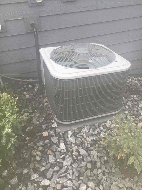 # HVAC Maintenance Summary

Completed comprehensive tune-up service on both air conditioning and furnace systems, with all equipment found operating within normal parameters. Replaced air filter with customer-supplied unit and performed standard preventive maintenance procedures on both the indoor furnace unit and outdoor condensing unit.

# Detailed Work Performed

## Indoor Equipment Service

Performed complete maintenance inspection on gas furnace system located in basement utility area. Conducted visual inspection of unit cabinet, heat exchanger, and all associated components. Verified proper operation of blower motor and checked electrical connections for security and signs of wear. Inspected PVC vent piping and condensate drainage system for proper installation and function.

Replaced existing air filter with customer-provided filter to ensure adequate airflow and system efficiency. Examined air filtration system components and confirmed proper seating of new filter media. Checke
