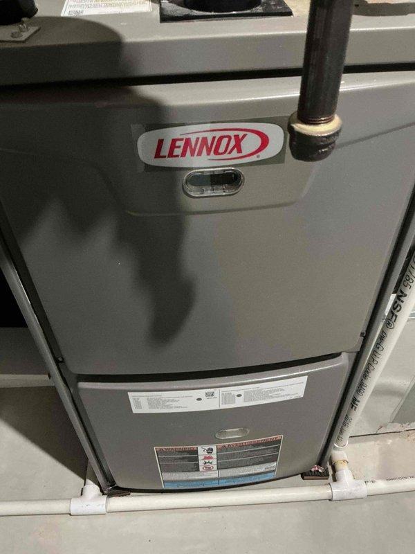 Responded to no cooling complaint on Lennox unit with 3 months remaining under warranty. Found outdoor fan not operating and discharge lines running hot. Diagnosed failed capacitor as root cause of cooling failure. Replaced defective capacitor and installed hard start kit to improve compressor performance and longevity. System tested and verified operational upon completion.