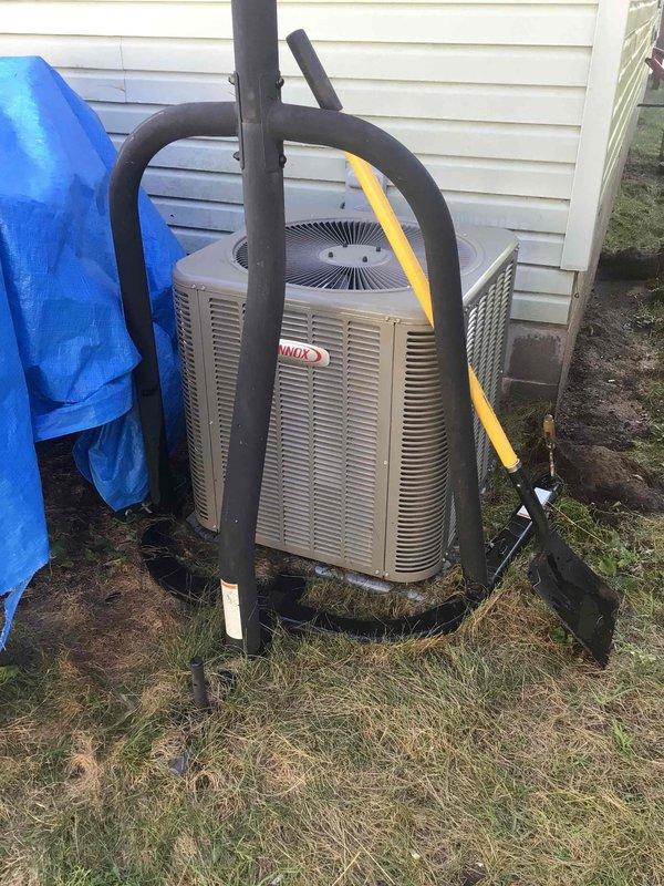 Completed comprehensive air conditioning tune-up on Lennox outdoor condenser unit. Performed thorough washing of outdoor unit to remove debris and improve airflow efficiency, tested all electrical components and connections to verify proper operation. System is functioning within normal parameters with no issues identified.