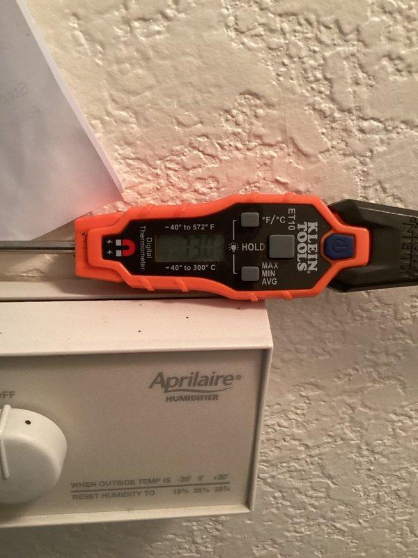 Responded to warranty call on recently installed system with complaint of inadequate cooling and inability to reach setpoint below 78°F. Performed diagnostic evaluation including temperature split measurements across evaporator coil, which confirmed acceptable operating range. Verified air filter condition was clean and inspected supply registers throughout home, confirming proper cool air delivery. Addressed concerns regarding potential equipment undersizing and escalated to management for load calculation review and consultation with homeowner regarding system capacity versus home cooling requirements.