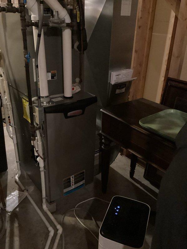 Completed comprehensive 8-12 AC and furnace tune-up on 4-year-old FRP system. Performed thorough thermostat diagnostics and system performance testing, confirming both heating and cooling components are operating within normal parameters with clean conditions throughout. Advised filter replacement at convenience, noting current Honeywell Home 16x25x4 pleated filter in place.