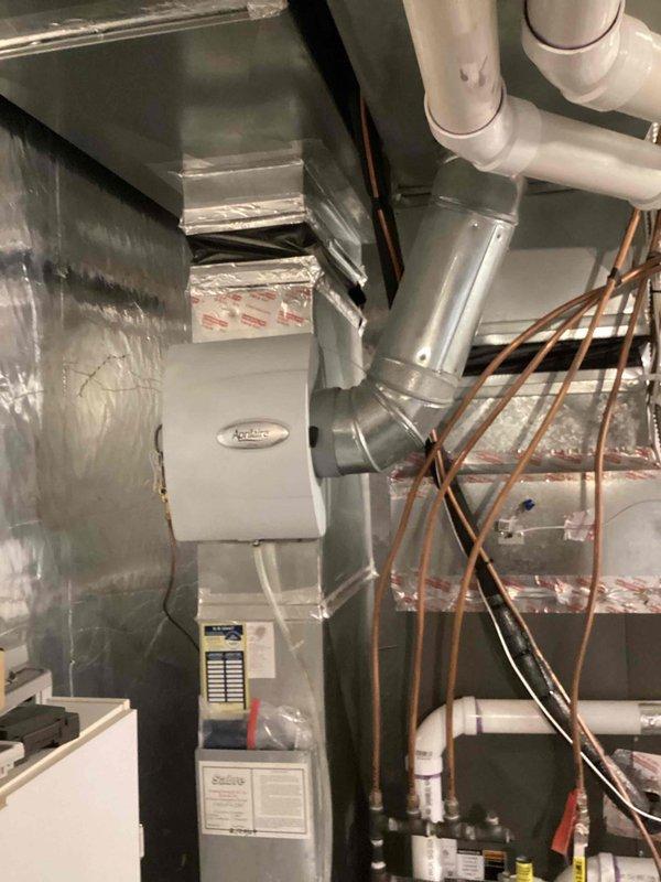 Completed comprehensive seasonal maintenance tune-up on two-year-old residential furnace system as part of preventative maintenance agreement. Performed full safety inspection including combustion analysis with no issues detected, verified temperature splits within manufacturer specifications confirming proper heat exchange operation, inspected and confirmed all electrical connections secure at panel and unit, and evaluated air filtration system found to be clean with adequate airflow. System operating efficiently with all components functioning properly and ready for heating season with no deficiencies noted.