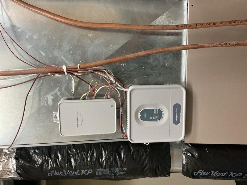 Completed annual heating maintenance on 2 Lennox furnaces, 1 high-efficiency boiler, 3 HRV air exchangers, and 1 garage heater. On the utility room furnace, cleaned flame sensor, tested capacitor, inspected inducer motor and control board, flushed condensate drain line, verified CO level at 14 ppm and gas pressure at 3.52 w.c. - all within normal parameters. Serviced high-efficiency boiler by cleaning flame sensor and igniter, cleaning condensate trap, and confirming system pressure at 17-18 PSI and CO level at 68 ppm; verified all 3 zones operating properly. Vacuumed and serviced all air exchanger units. All equipment tested and confirmed operating within manufacturer specifications.