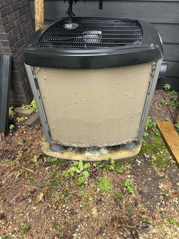 Completed comprehensive air conditioning tune-up on a 4-year-old outdoor condensing unit. Performed standard preventive maintenance procedures including system inspection, cleaning, and performance verification as documented on tune-up checklist. Unit operating properly with no deficiencies noted at time of service.