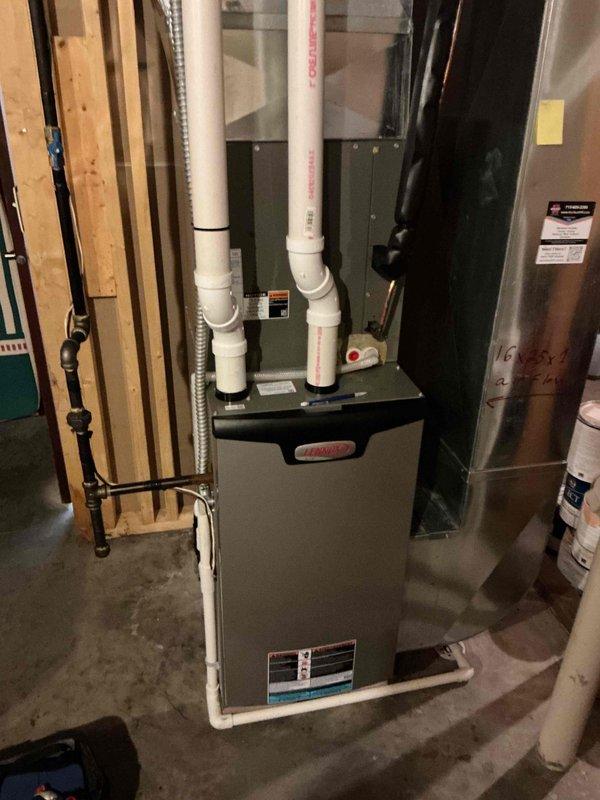 Completed annual preventative maintenance on both air conditioning and furnace systems, each approximately one year old. Performed comprehensive tune-up procedures including cleaning of routine components on both the outdoor Lennox AC unit and indoor furnace system. Conducted operational testing of all equipment, verified system performance parameters, and confirmed proper functioning of all mechanical and electrical components.