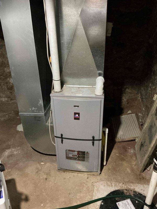 Performed comprehensive inspection and preventive maintenance on 2-year-old residential furnace for new homeowners. Conducted thorough evaluation of all furnace components, cleaned burners and heat exchanger surfaces, and performed routine maintenance on mechanical parts. Completed operational testing of all systems including ignition sequence, blower motor operation, and safety controls. All equipment tested within normal operating parameters and furnace is functioning properly with no issues identified.